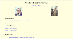 Desktop Screenshot of kovalevsky.de